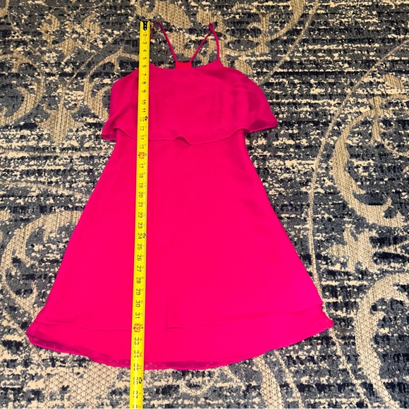 Gianni Bini Bright Pink Women’s Size 0 Multi-layered Dress - Picture 8 of 8